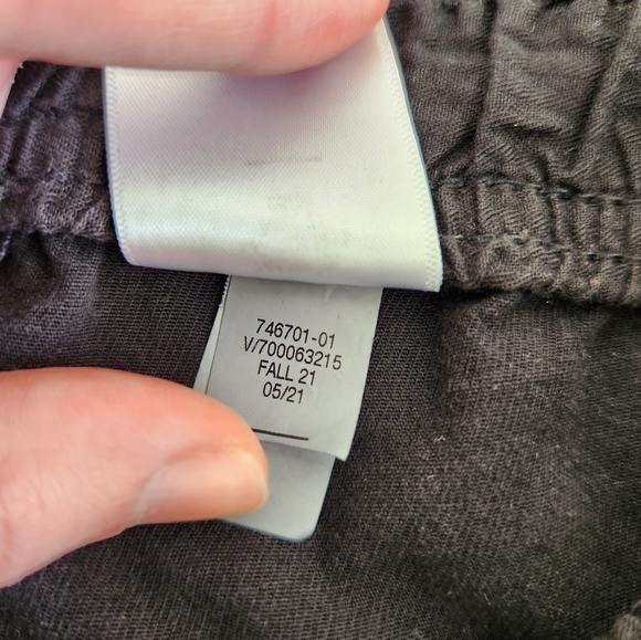 Banana Republic Elastic Waist Wide Leg Pants Black Size Extra Small - Picture 6 of 8